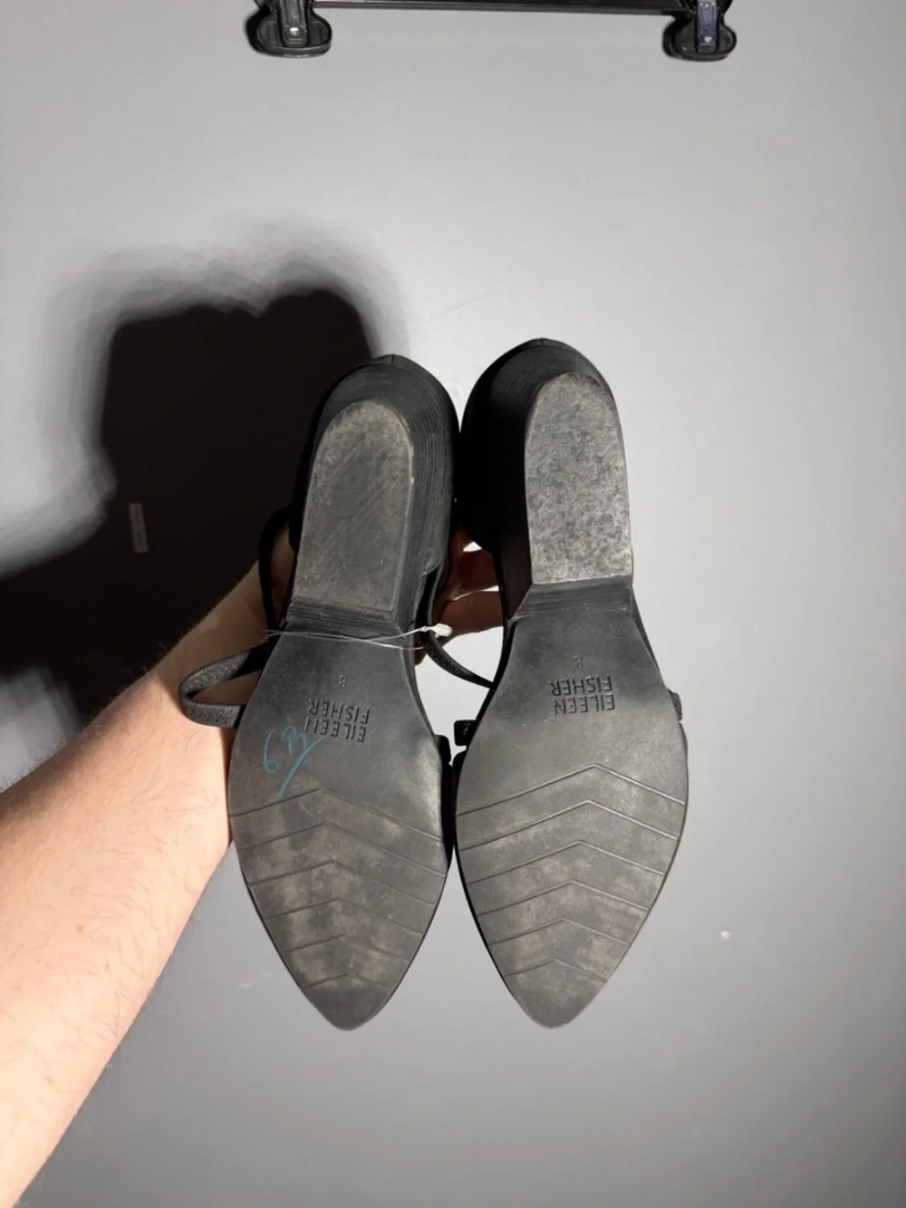 Eileen Fisher Poet Wedge Sandals Size 8